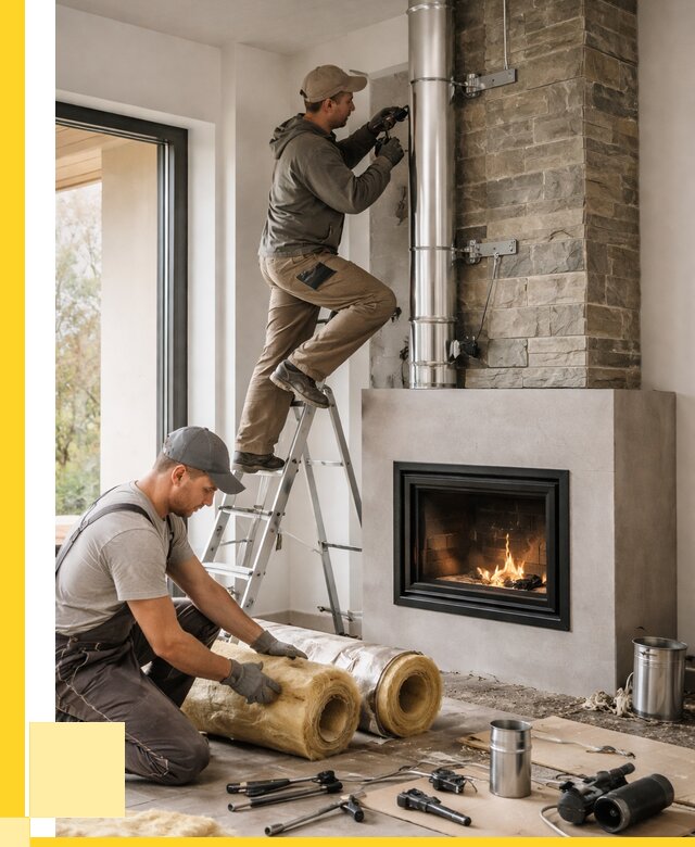 Монтаж дымоходов для каминов в Инте от 15213 р. ЭриданИнт