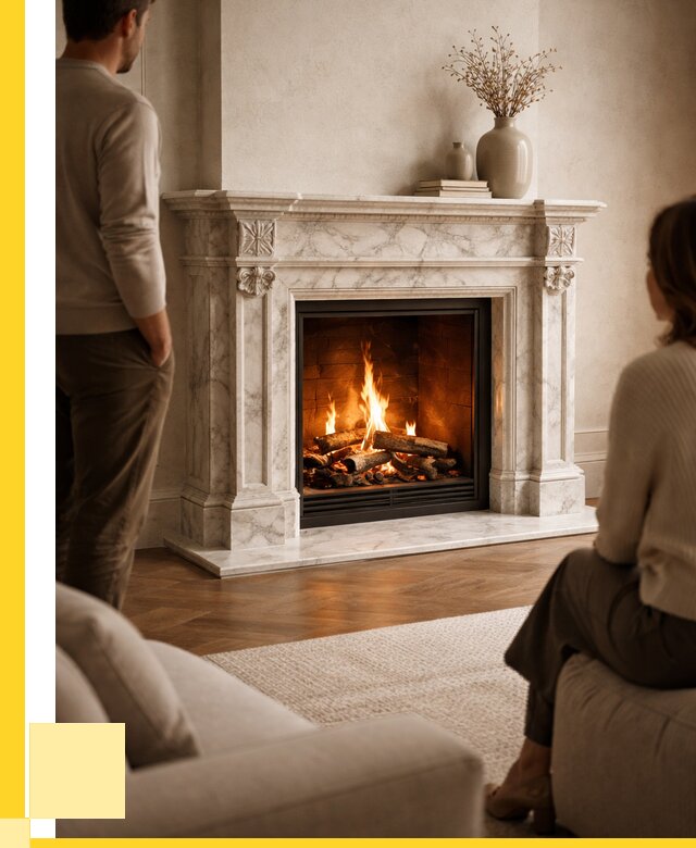 Мраморные камины под ключ в Инте от 253550 р. | ЭриданИнт