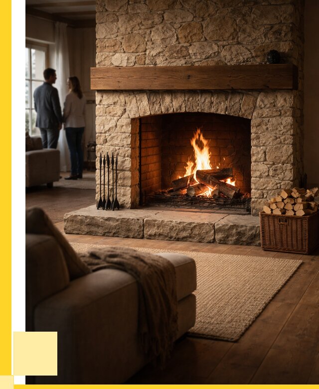 Открытые камины под ключ в Инте от 152130 р. ЭриданИнт