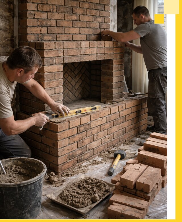 Изготовление и установка кирпичных каминов в Инте