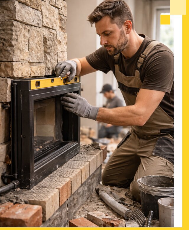 Дровяные камины под ключ в Инте: монтаж, обустройство