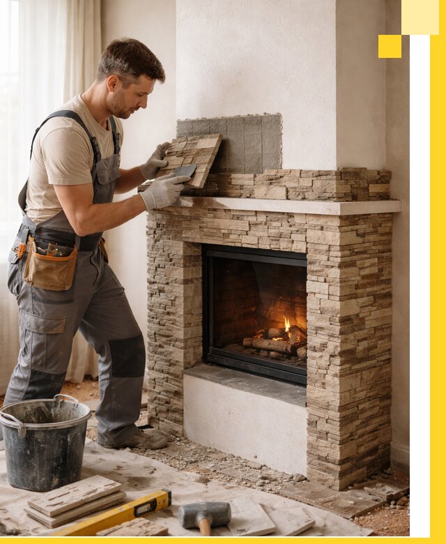 Изготовление и монтаж каминов для дома под ключ в Инте