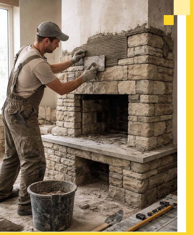 Строительство каминов под ключ в Инте от проектирования до монтажа