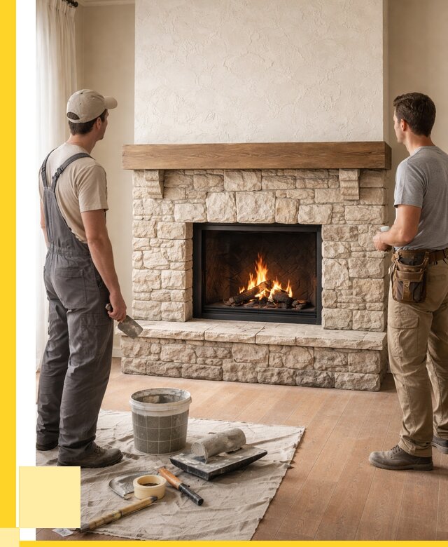 Отделка каминов в Инте от 6592 р. под ключ | ЭриданИнт