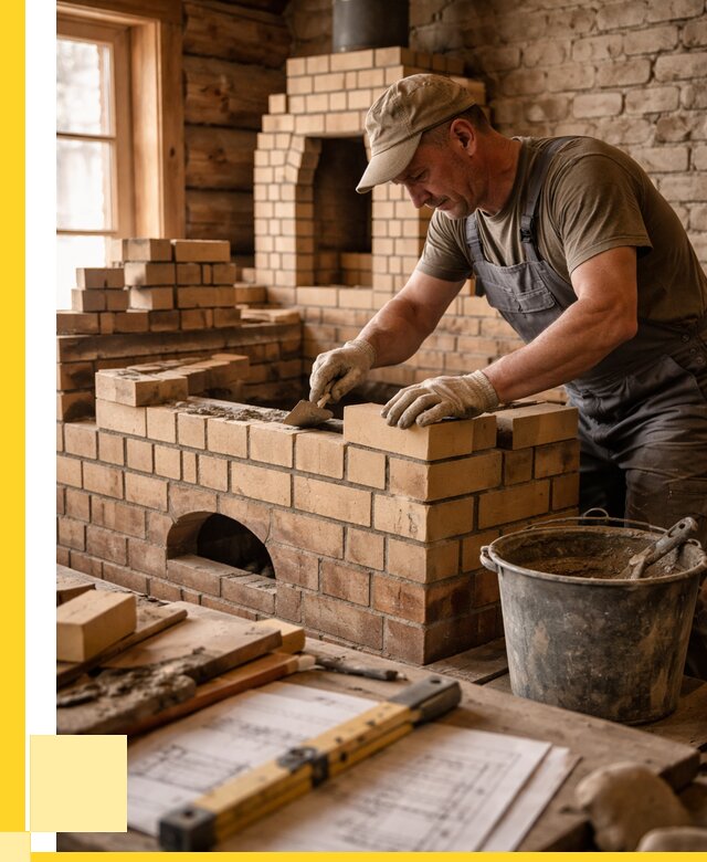 Кладка печей из кирпича в Инте цены от 30426 р. - ЭриданИнт