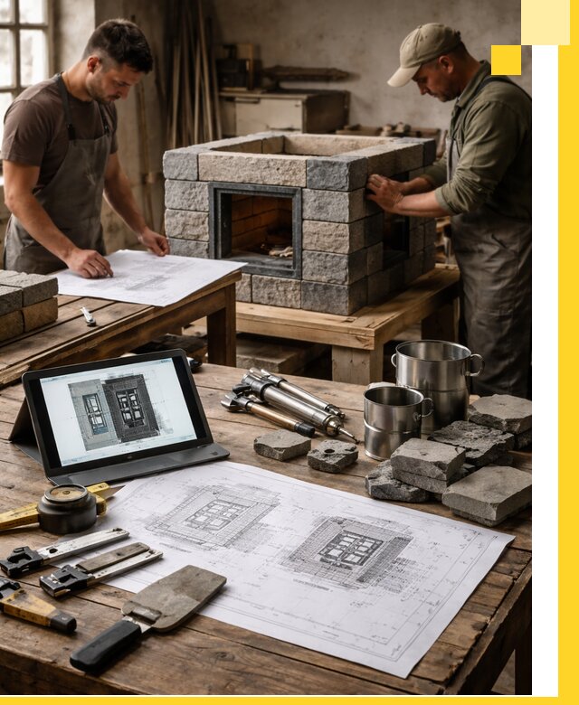 Разработка проектов печей с согласованием и монтажом в Инте