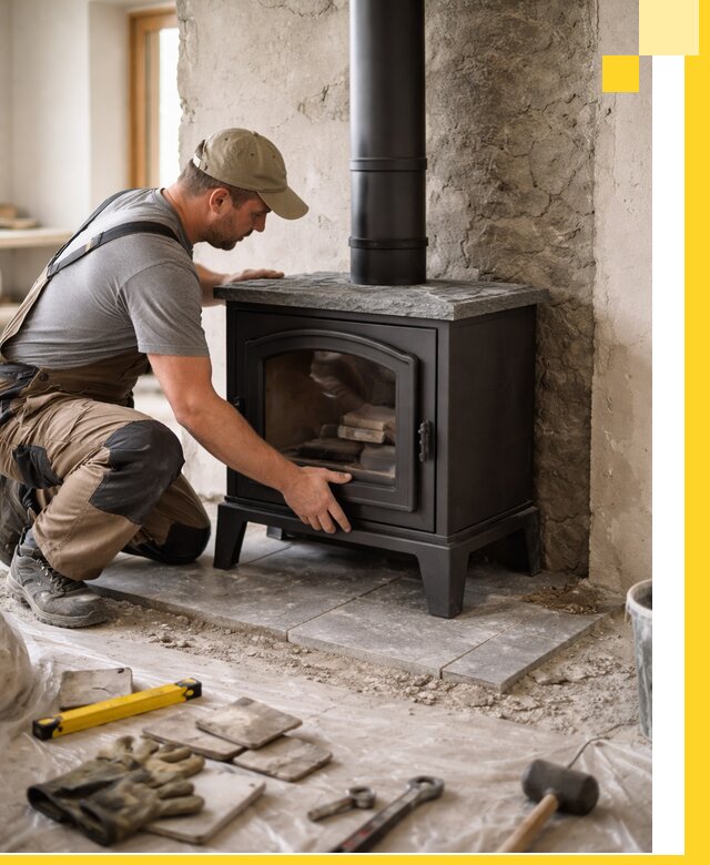 Профессиональный монтаж печей и каминов в Инте под ключ