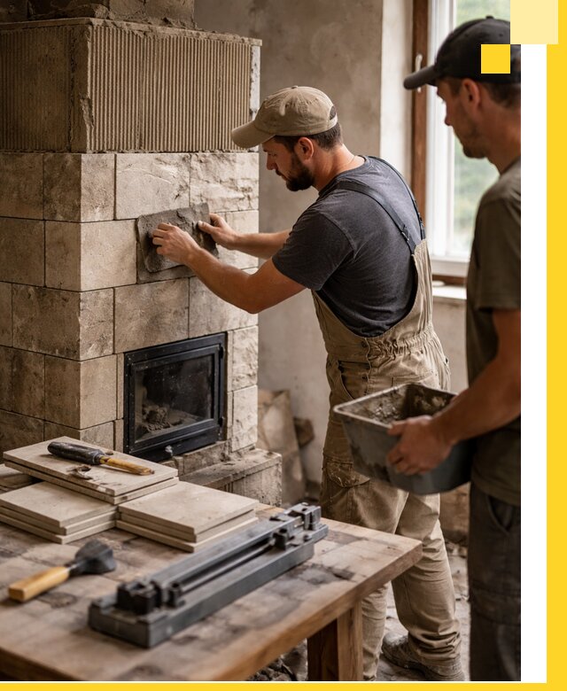 Профессиональная облицовка печей в Инте: керамика и камень