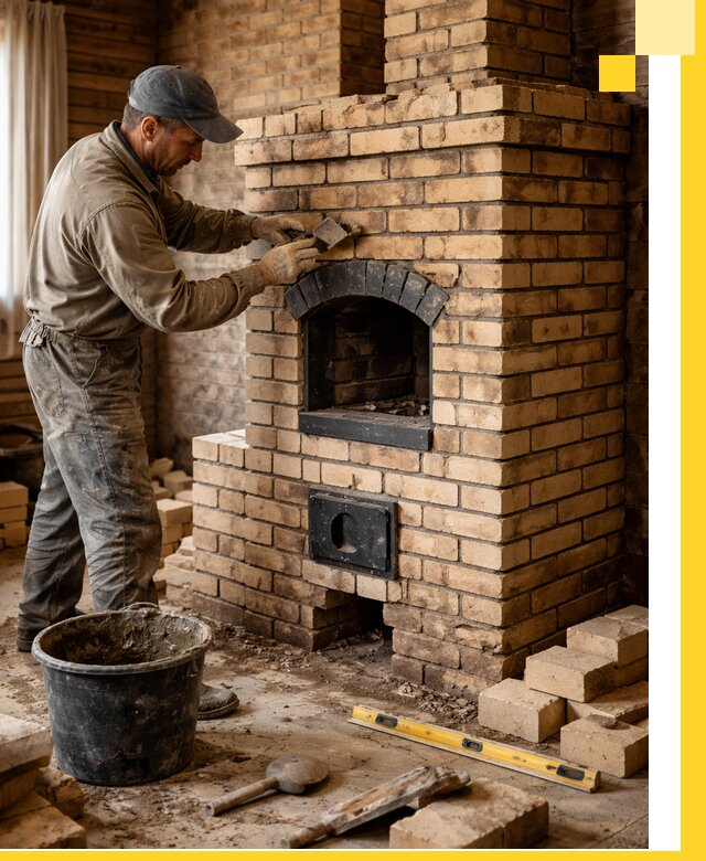 Кирпичные печи под ключ в Инте: проектирование и кладка