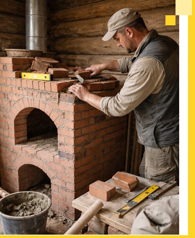 Изготовление и установка русских печей в Инте под ключ