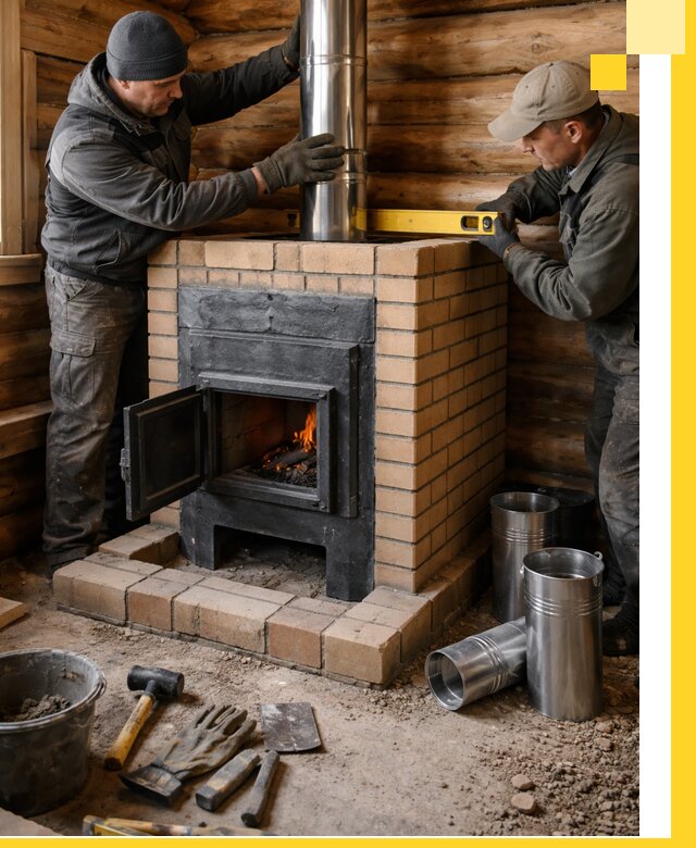 Проектирование, изготовление и установка банных печей в Инте