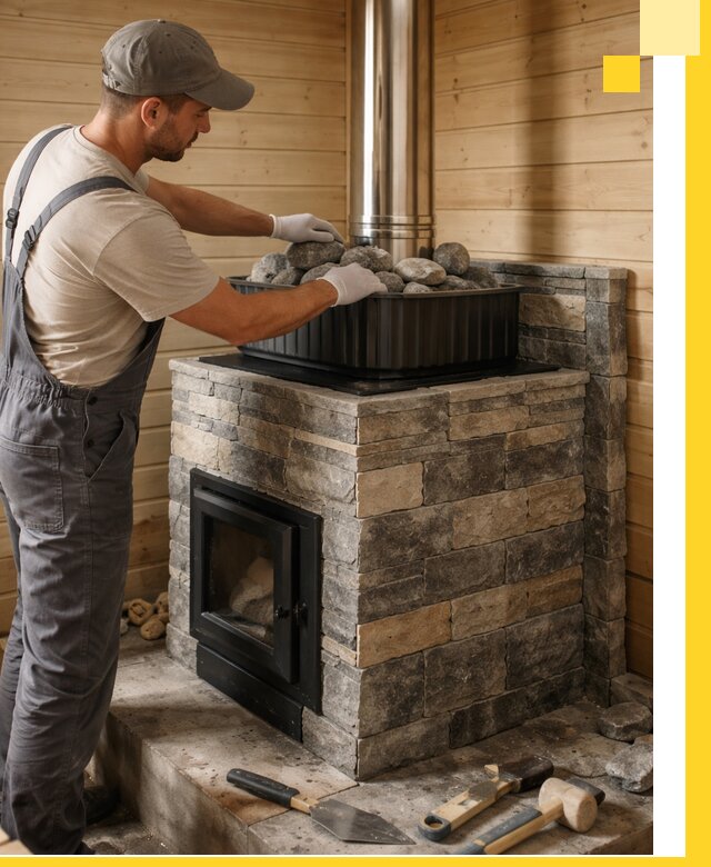 Печи для парной в Инте, производство, монтаж и обслуживание