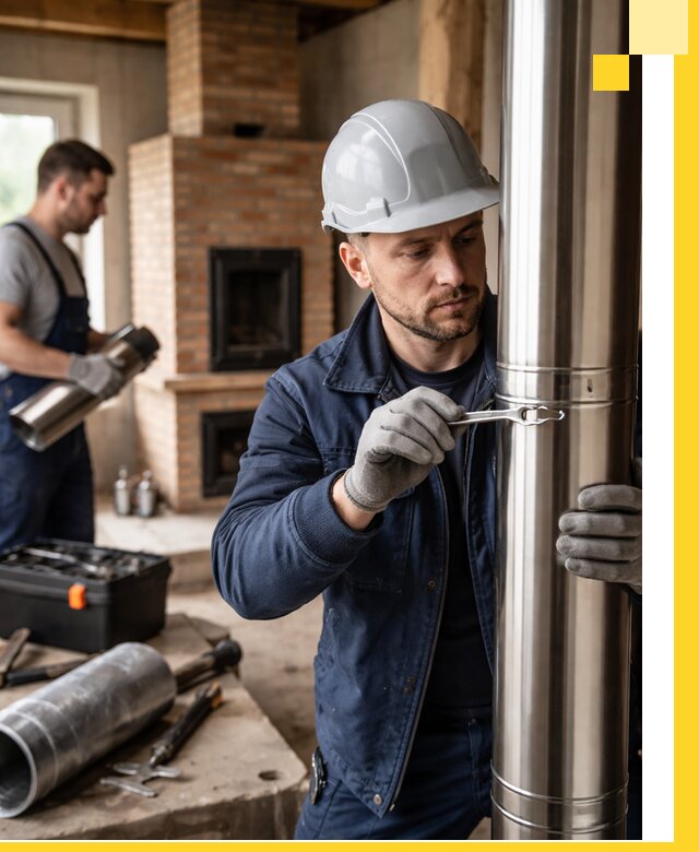 Профессиональный монтаж дымоходов для печей в Инте