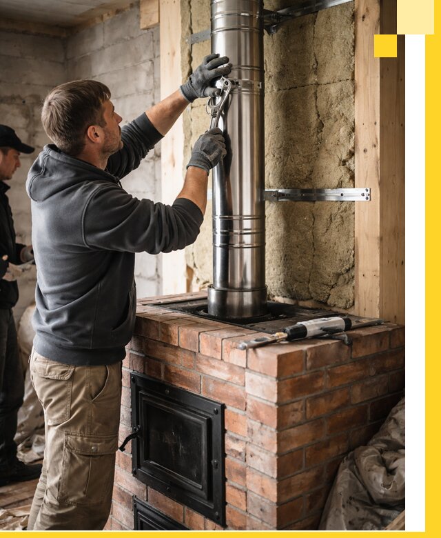 Изготовление и монтаж печей и дымоходов под ключ в Инте