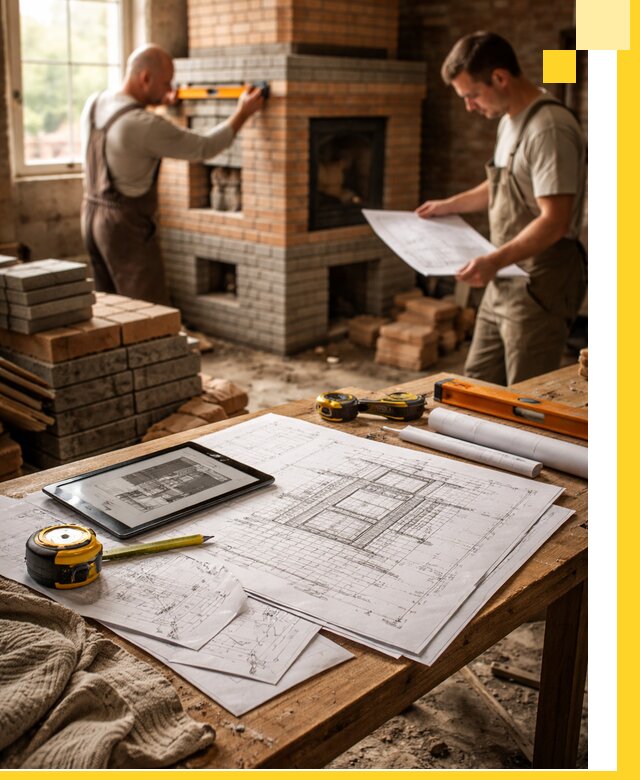 Проекты печей и каминов с индивидуальным дизайном в Инте