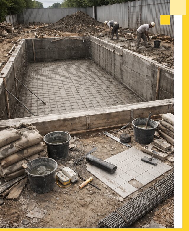 Строительство бассейнов под ключ в Инте, дизайн и монтаж