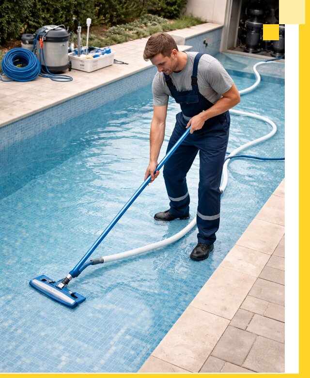 Профессиональная чистка бассейнов и фильтров в Инте под ключ