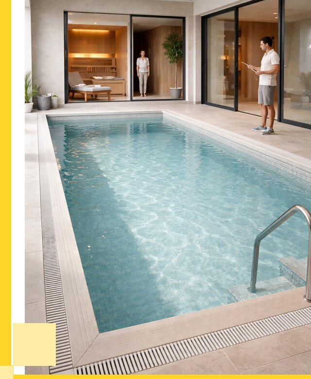 Отделка бассейна пленкой ПВХ в Инте от 3550 р. - ЭриданИнт