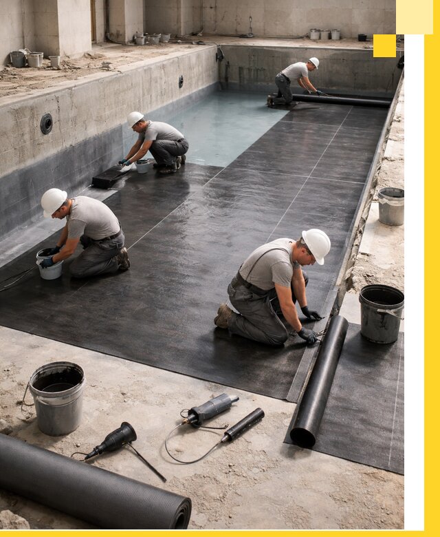 Профессиональная гидроизоляция бассейнов и чаш в Инте под ключ