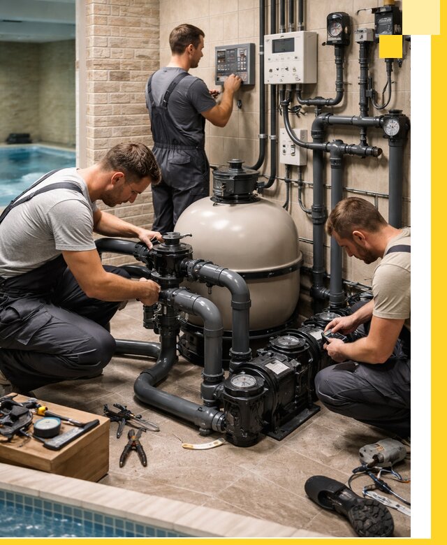 Комплексное оборудование для бассейнов под ключ в Инте