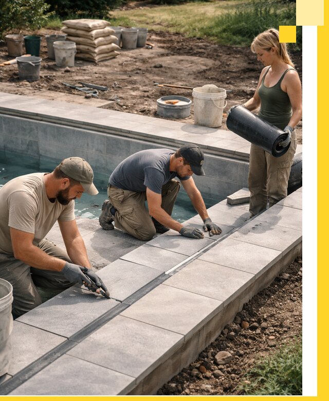 Строительство и монтаж уличных бассейнов под ключ в Инте