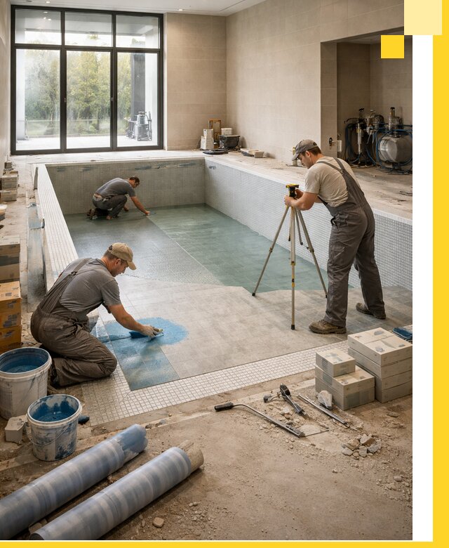 Проект и строительство закрытых бассейнов в Инте под ключ