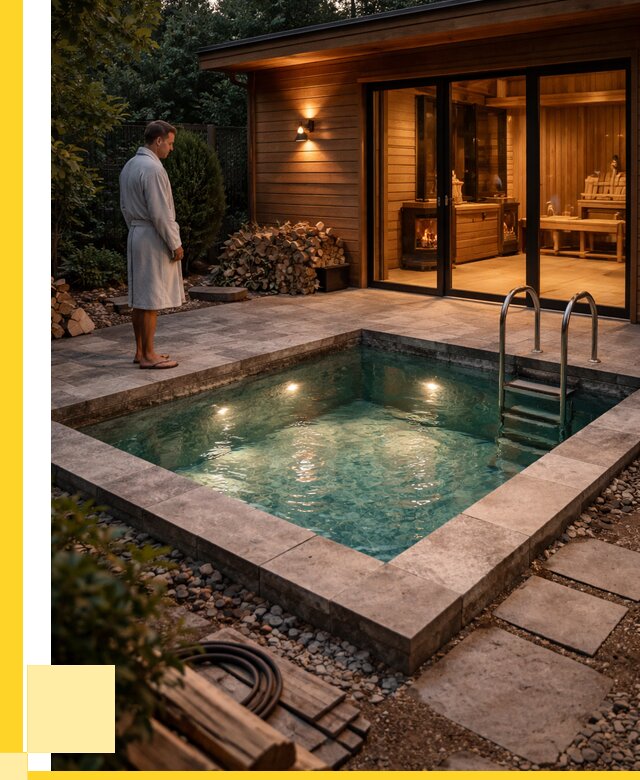 Бани с бассейном под ключ в Инте от 96349 р. | ЭриданИнт