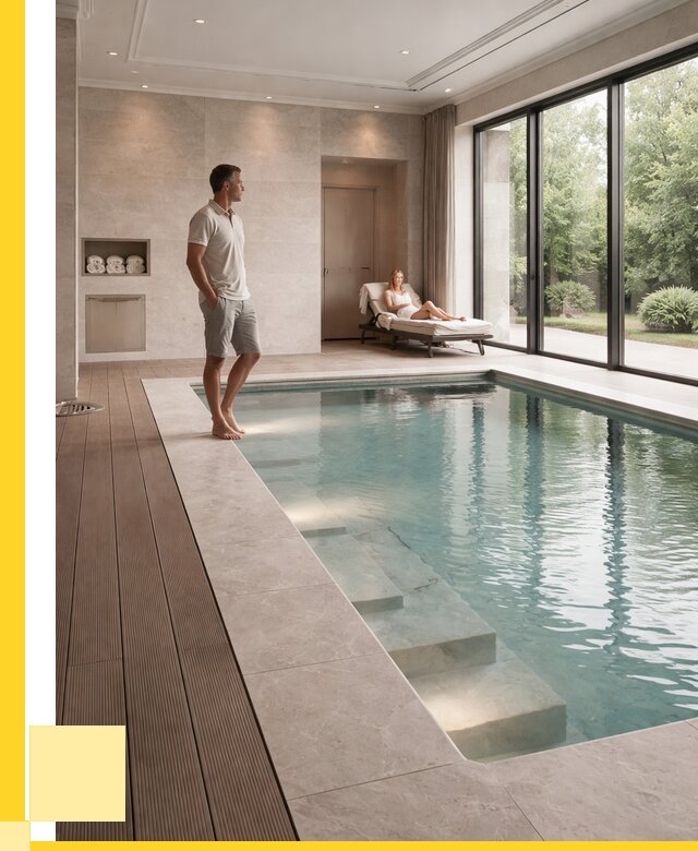 Бассейны в коттедже под ключ в Инте от 1217040 р. | ЭриданИнт