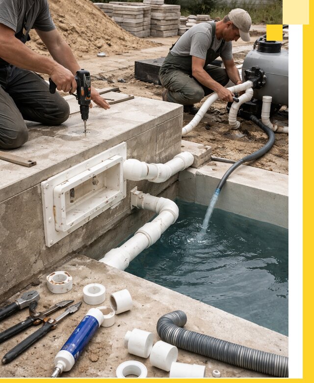 Строительство скиммерных бассейнов под ключ в Инте