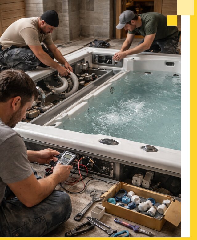 Гидромассажные бассейны под ключ в Инте, дизайн и монтаж