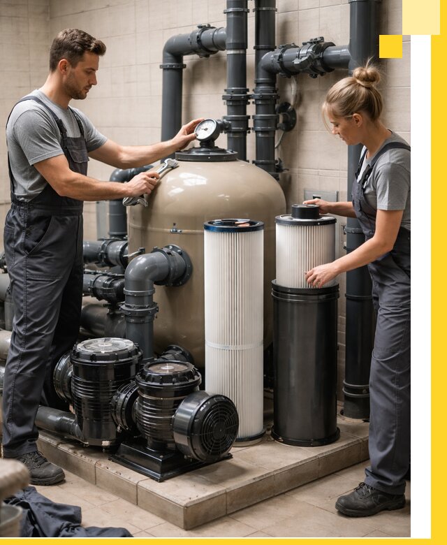 Фильтры и системы фильтрации для бассейнов в Инте