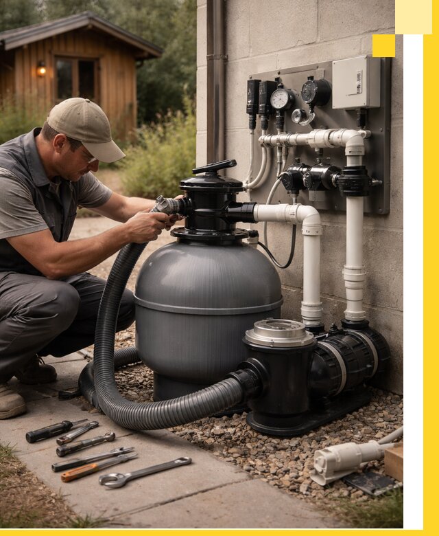 Продажа и монтаж фильтров и насосов для бассейнов в Инте