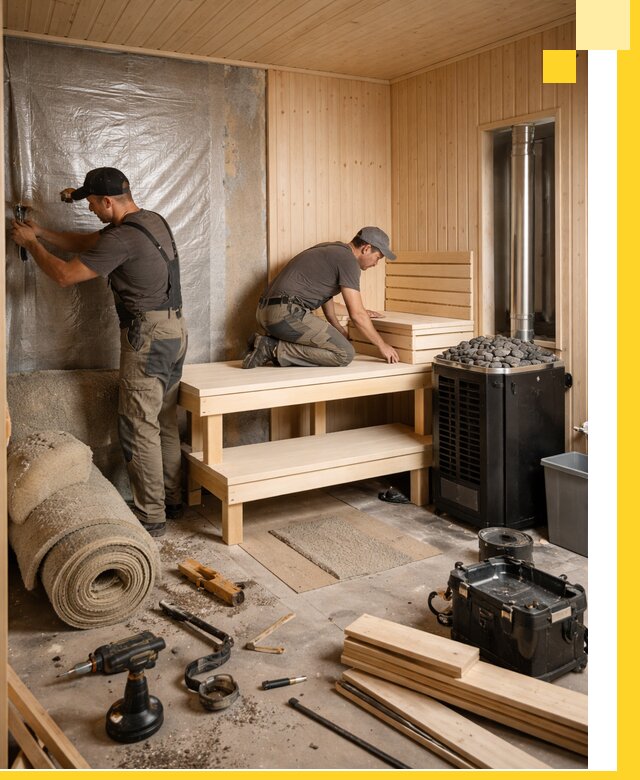 Проекты саун под ключ в Инте дизайн и строительство