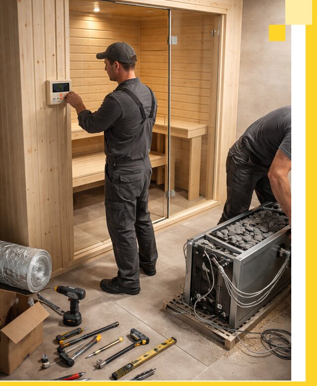 Поставка, установка и монтаж электрических саун в Инте