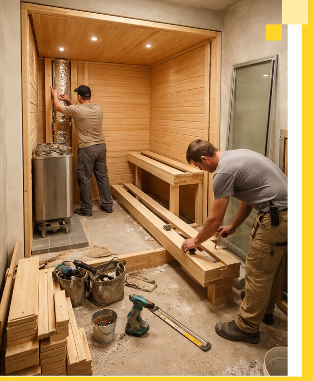 Проектирование и установка домашних саун под ключ в Инте