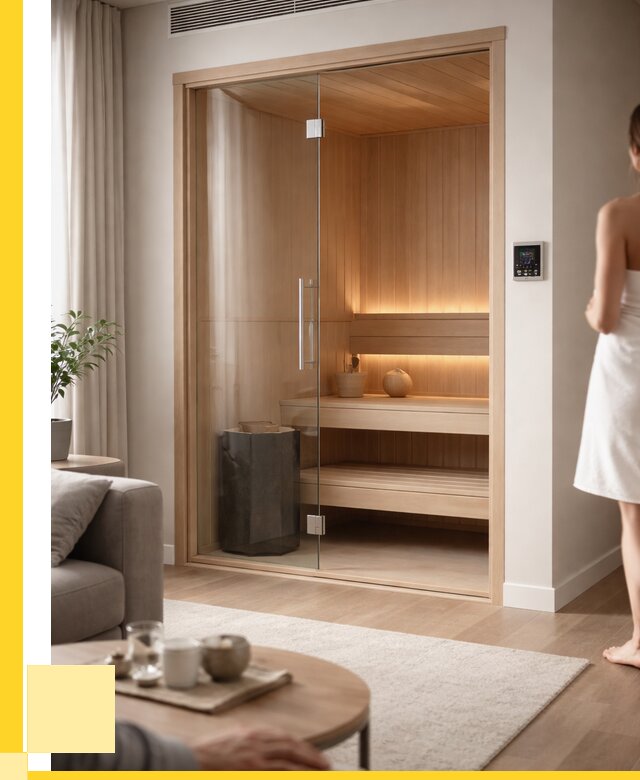 Сауна в квартире под ключ в Инте от 121704 р. ЭриданИнт