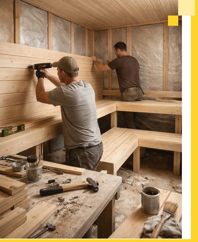 Профессиональная отделка бань и саун под ключ в Инте