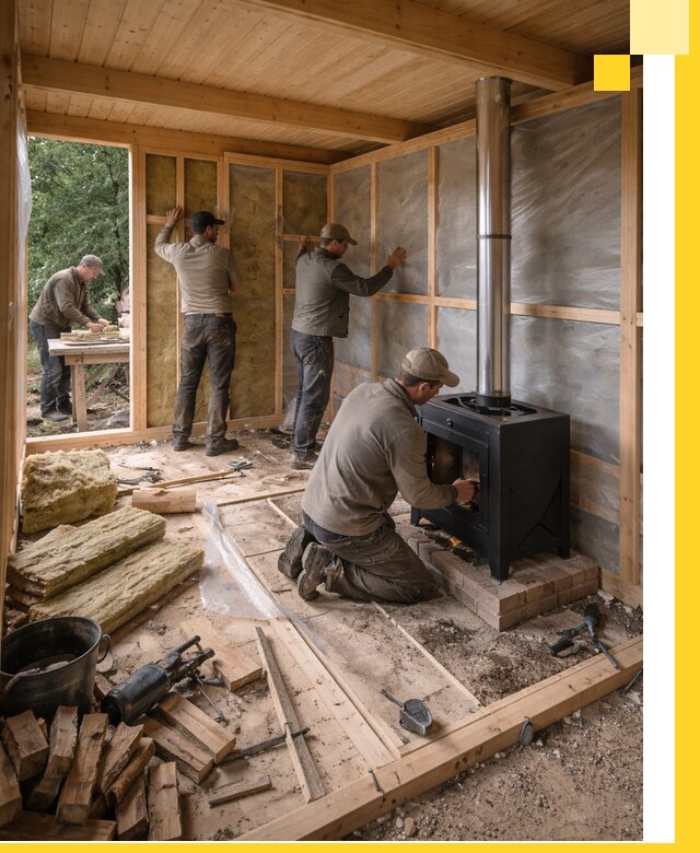 Профессиональный монтаж бань под ключ в Инте для дома