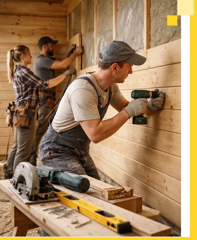 Обшивка бань под ключ в Инте: отделка стен и потолков