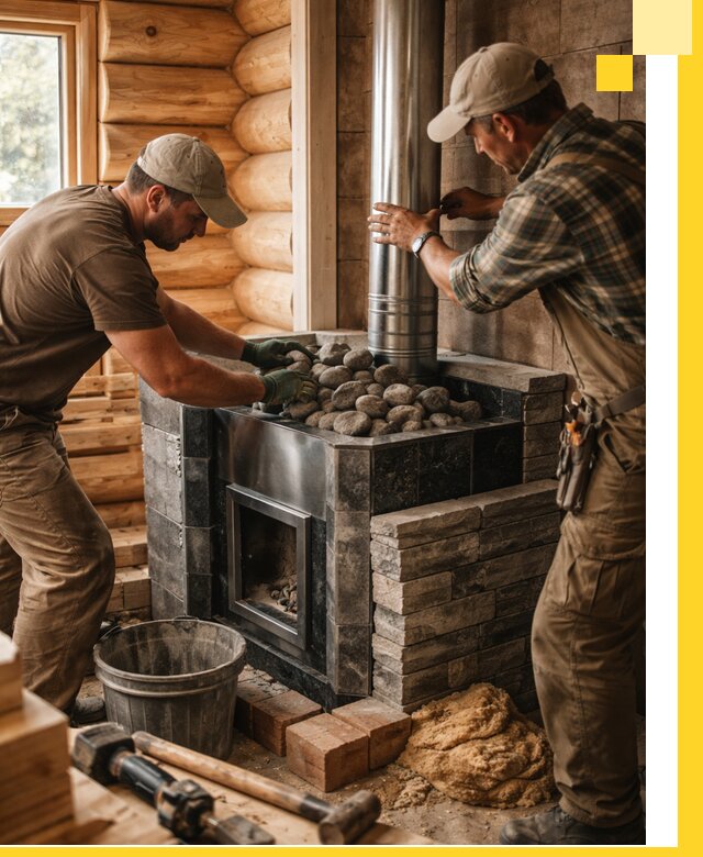 Строительство и отделка русских бань под ключ в Инте