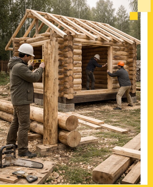 Строительство бань для дачи под ключ в Инте с доставкой и монтажом