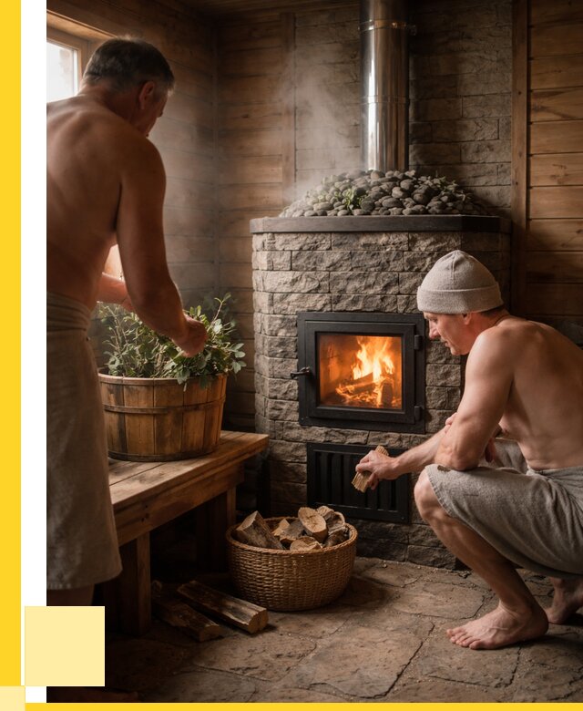 Банные печи под ключ в Инте от 45639 р. | ЭриданИнт кирпичная