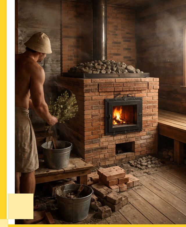 Кирпичные банные печи в Инте от 91278 р. | ЭриданИнт