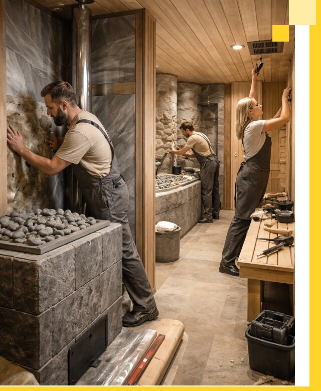 Строительство бань и SPA процедур в Инте под ключ и отделкой