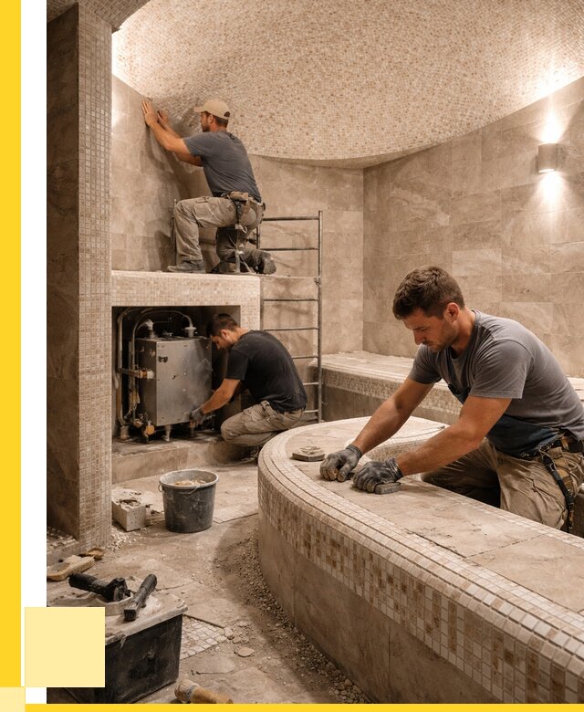 Монтаж хамамов под ключ в Инте от 253550 р. ЭриданИнт