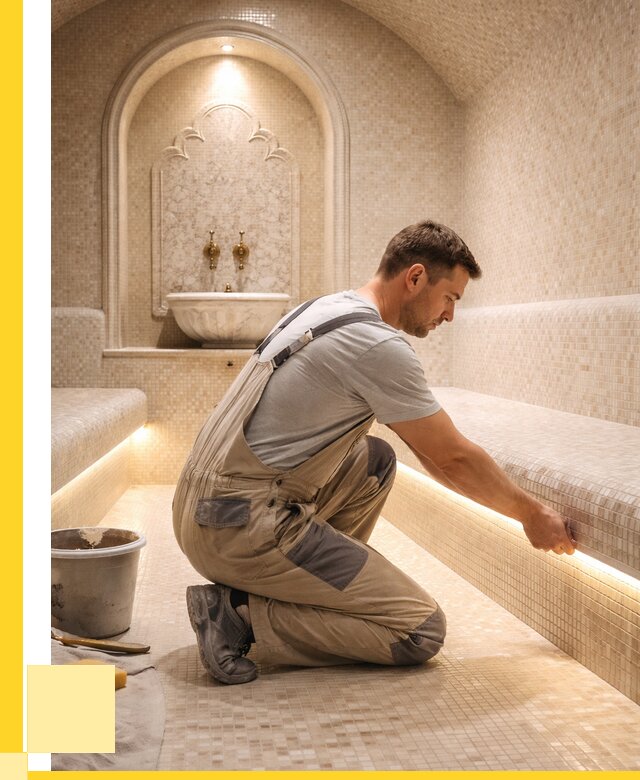 Отделка хамамов под ключ в Инте от 5578 р. | ЭриданИнт