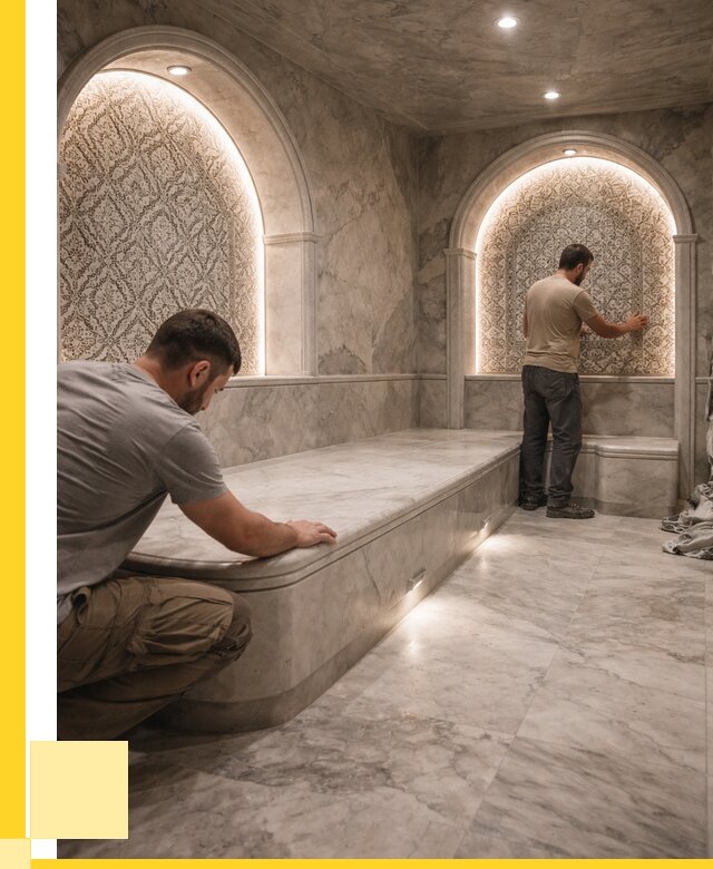 Турецкие бани под ключ в Инте от 253550 р. | ЭриданИнт