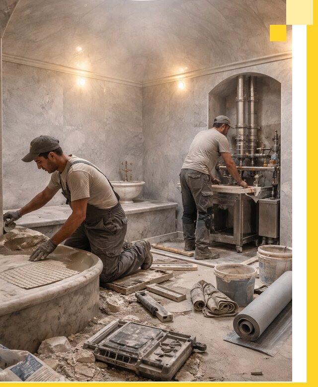 Строительство турецких бань хаммам под ключ в Инте