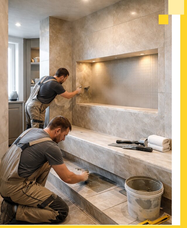 Профессиональное строительство хамама в квартире в Инте