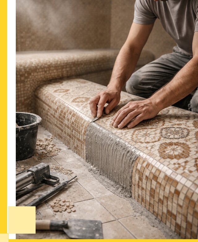 Плитка для хамама под ключ в Инте от 3550 р. | ЭриданИнт